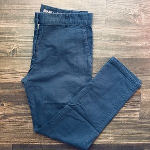 Gap Thin-stripe Skinny Crop Pant -Deep True Navy